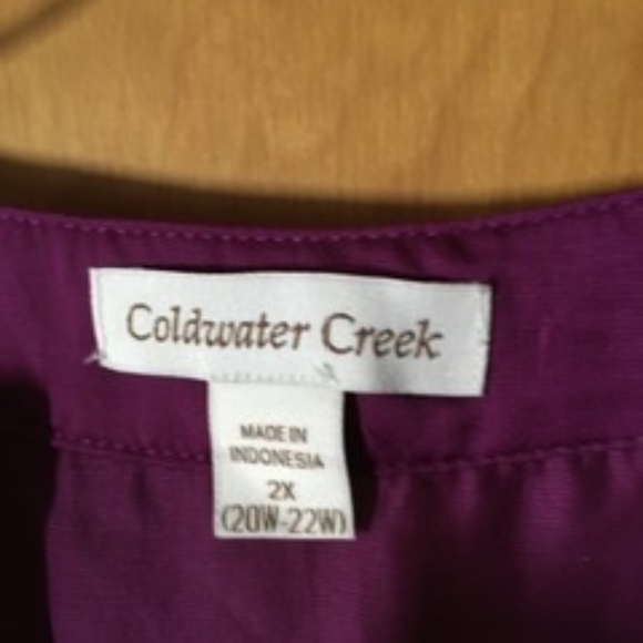 Coldwater Creek Vibrant Purple Blouse - Picture 3 of 3